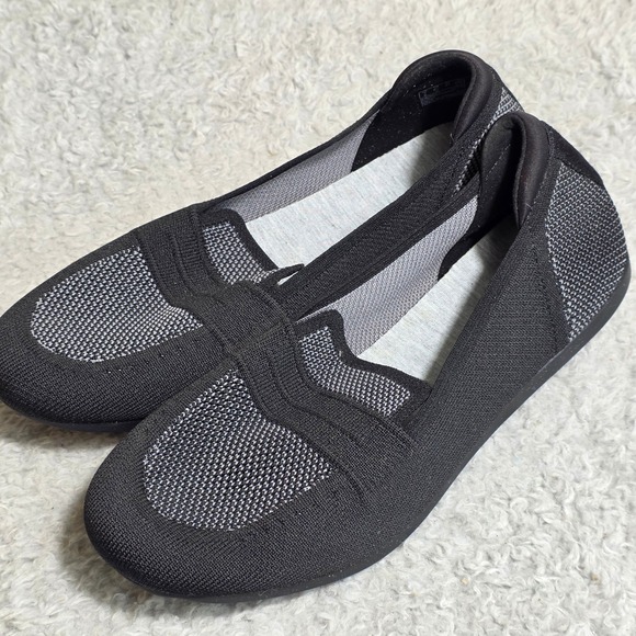 Clarks Shoes - Clarks Cloudsteppers Womens Ballet Flats Black Knit Slip On Shoes Size 9.5 NEW